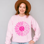 Pink Flower Cancer Theme T-shirt, Hoodie, Sweatshirt