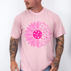 Pink Flower Cancer Theme T-shirt, Hoodie, Sweatshirt