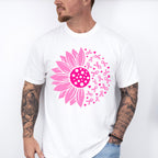 Pink Flower Cancer Theme T-shirt, Hoodie, Sweatshirt
