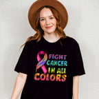 Fight Cancer in All Colors Cancer Theme T-shirt, Hoodie, Sweatshirt