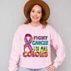 Fight Cancer in All Colors Cancer Theme T-shirt, Hoodie, Sweatshirt