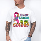 Fight Cancer in All Colors Cancer Theme T-shirt, Hoodie, Sweatshirt