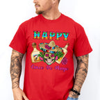 Happy Mexican Skull Cinco De Mayo Unisex Crewneck T-Shirt Sweatshirt Hoodie