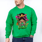 Cute Girl Lets Fiesta Cinco De Mayo Unisex Crewneck T-Shirt Sweatshirt Hoodie