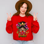 Cute Girl Lets Fiesta Cinco De Mayo Unisex Crewneck T-Shirt Sweatshirt Hoodie