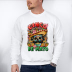 Skull Cinco De Mayo Unisex Crewneck T-Shirt Sweatshirt Hoodie