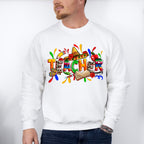 Teacher Sombrero Cinco De Mayo Unisex Crewneck T-Shirt Sweatshirt Hoodie