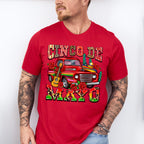 Mexican Red Roses Cinco De Mayo Unisex Crewneck T-Shirt Sweatshirt Hoodie