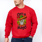 Mexican Skull Cinco De Mayo Unisex Crewneck T-Shirt Sweatshirt Hoodie