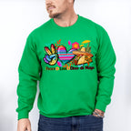 Peace Love Cinco De Mayo Unisex Crewneck T-Shirt Sweatshirt Hoodie