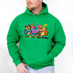 Peace Love Cinco De Mayo Unisex Crewneck T-Shirt Sweatshirt Hoodie