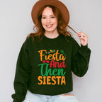 Fiesta And Then Siesta Cinco De Mayo Unisex Crewneck T-Shirt Sweatshirt Hoodie