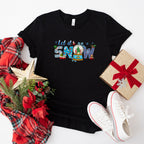 Let It Snow Design - Christmas Unisex Crewneck T-Shirt Sweatshirt Hoodie