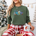 Let It Snow Design - Christmas Unisex Crewneck T-Shirt Sweatshirt Hoodie