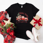 Small Town Christmas Truck Design - Christmas Unisex Crewneck T-Shirt Sweatshirt Hoodie