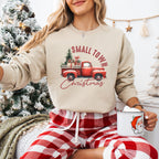 Small Town Christmas Truck Design - Christmas Unisex Crewneck T-Shirt Sweatshirt Hoodie
