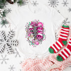 Pink Christmas Merry Christmas Design - Christmas Unisex Crewneck T-Shirt Sweatshirt Hoodie