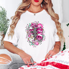 Pink Christmas Merry Christmas Design - Christmas Unisex Crewneck T-Shirt Sweatshirt Hoodie