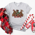 Howdy Christmas Western Design - Christmas Unisex Crewneck T-Shirt Sweatshirt Hoodie