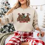 Howdy Christmas Western Design - Christmas Unisex Crewneck T-Shirt Sweatshirt Hoodie