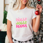 Holly Jolly Mama - Christmas Unisex Crewneck T-Shirt Sweatshirt Hoodie