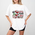 Ho Ho Ho Pour The Merlot - Christmas Unisex Crewneck T-Shirt Sweatshirt Hoodie