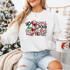 Ho Ho Ho Pour The Merlot - Christmas Unisex Crewneck T-Shirt Sweatshirt Hoodie