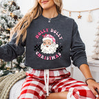 Holly Dolly Christmas Design - Christmas Unisex Crewneck T-Shirt Sweatshirt Hoodie