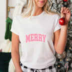 Pink Merry Design - Christmas Unisex Crewneck T-Shirt Sweatshirt Hoodie