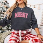 Pink Merry Design - Christmas Unisex Crewneck T-Shirt Sweatshirt Hoodie