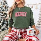 Pink Merry Design - Christmas Unisex Crewneck T-Shirt Sweatshirt Hoodie