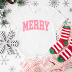 Pink Merry Design - Christmas Unisex Crewneck T-Shirt Sweatshirt Hoodie