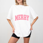 Pink Merry Design - Christmas Unisex Crewneck T-Shirt Sweatshirt Hoodie