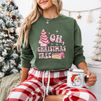Oh, Christmas Tree Design - Christmas Unisex Crewneck T-Shirt Sweatshirt Hoodie