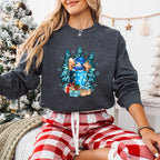 Snowman Tree Design - Christmas Unisex Crewneck T-Shirt Sweatshirt Hoodie