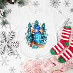 Snowman Tree Design - Christmas Unisex Crewneck T-Shirt Sweatshirt Hoodie