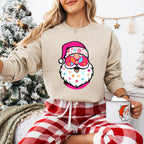 Santa Peace Symbol Glasses Design - Christmas Unisex Crewneck T-Shirt Sweatshirt Hoodie