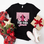 Tis The Season Pink Trees Design - Christmas Unisex Crewneck T-Shirt Sweatshirt Hoodie