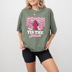Tis The Season Pink Trees Design - Christmas Unisex Crewneck T-Shirt Sweatshirt Hoodie