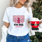 Tis The Season Pink Trees Design - Christmas Unisex Crewneck T-Shirt Sweatshirt Hoodie