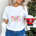 Merry And Bright - Christmas Unisex Crewneck T-Shirt Sweatshirt Hoodie