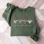 Cows Merry Christmas Designs - Christmas Unisex Crewneck T-Shirt Sweatshirt Hoodie