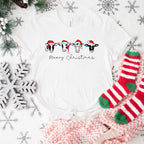 Cows Merry Christmas Designs - Christmas Unisex Crewneck T-Shirt Sweatshirt Hoodie