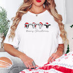 Cows Merry Christmas Designs - Christmas Unisex Crewneck T-Shirt Sweatshirt Hoodie