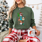 HO HO HO Snowman Design - Christmas Unisex Crewneck T-Shirt Sweatshirt Hoodie
