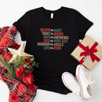 Believe Like Mary Trust Like Joseph - Christmas Unisex Crewneck T-Shirt Sweatshirt Hoodie