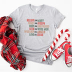 Believe Like Mary Trust Like Joseph - Christmas Unisex Crewneck T-Shirt Sweatshirt Hoodie