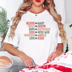 Believe Like Mary Trust Like Joseph - Christmas Unisex Crewneck T-Shirt Sweatshirt Hoodie