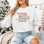 Believe Like Mary Trust Like Joseph - Christmas Unisex Crewneck T-Shirt Sweatshirt Hoodie
