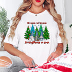It's Fine We're Fine Everything is Fine Design - Christmas Unisex Crewneck T-Shirt Sweatshirt Hoodie